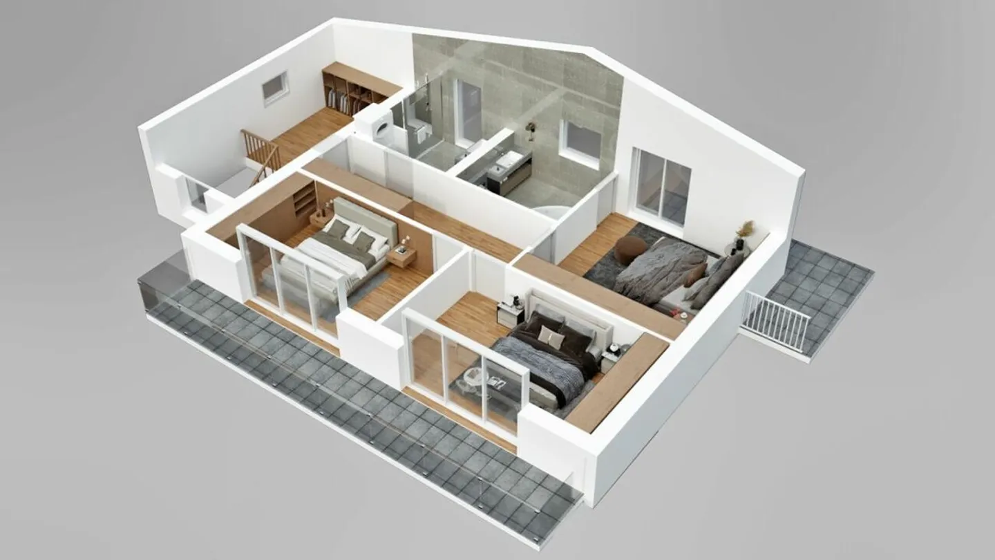 Grande chalet di 5,5 stanze con seminterrato e garage doppio, su piano con tutte le finiture a discrezione dell'acquirente. - Foto 7 di 15