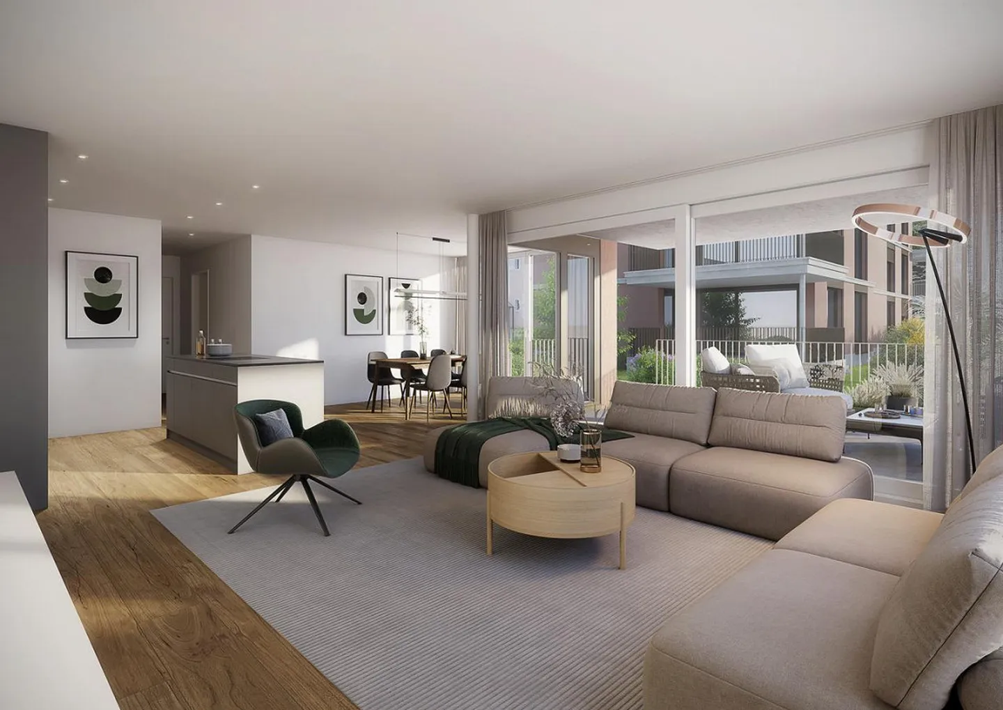 NEL PARCO CITTADINO - LA TUA CASA NEL VERDE / APPARTAMENTI DI NUOVA COSTRUZIONE DI 3 ½ LOCALI - Foto 2 di 13