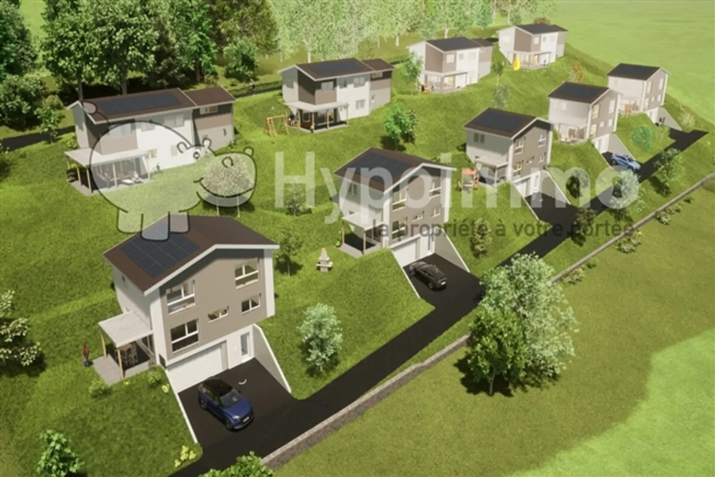 «Herrliche neue freistehende Villa mit 5,5 Zimmern und Aussicht!» - Foto 1 von 17