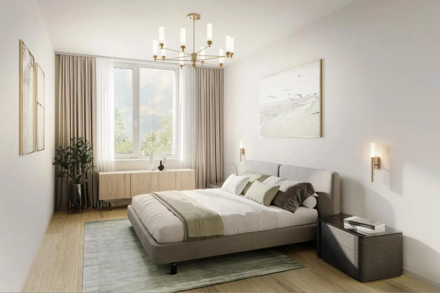 Exceptional furnished new apartment with loggia and unobstructed view - Photo 3 of 7