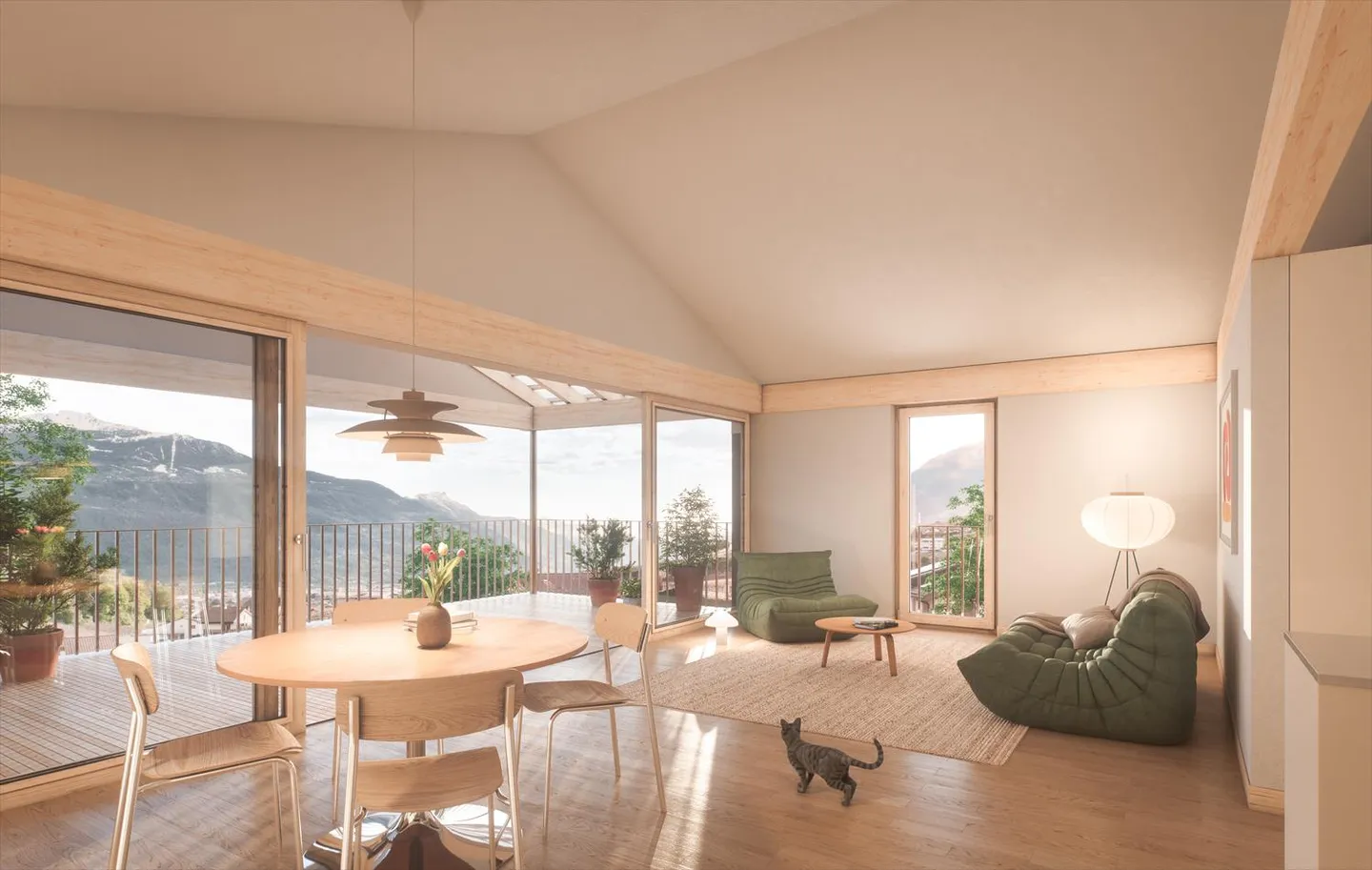 Vuisse (Savièse) – 3,5 stanze con un grande giardino esposto a sud-ovest - Foto 2 di 8
