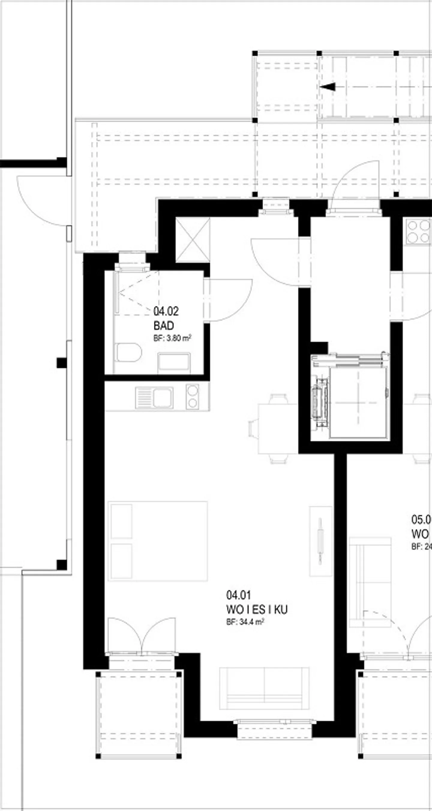 Komfortable Studiowohnung - Foto 4 von 4