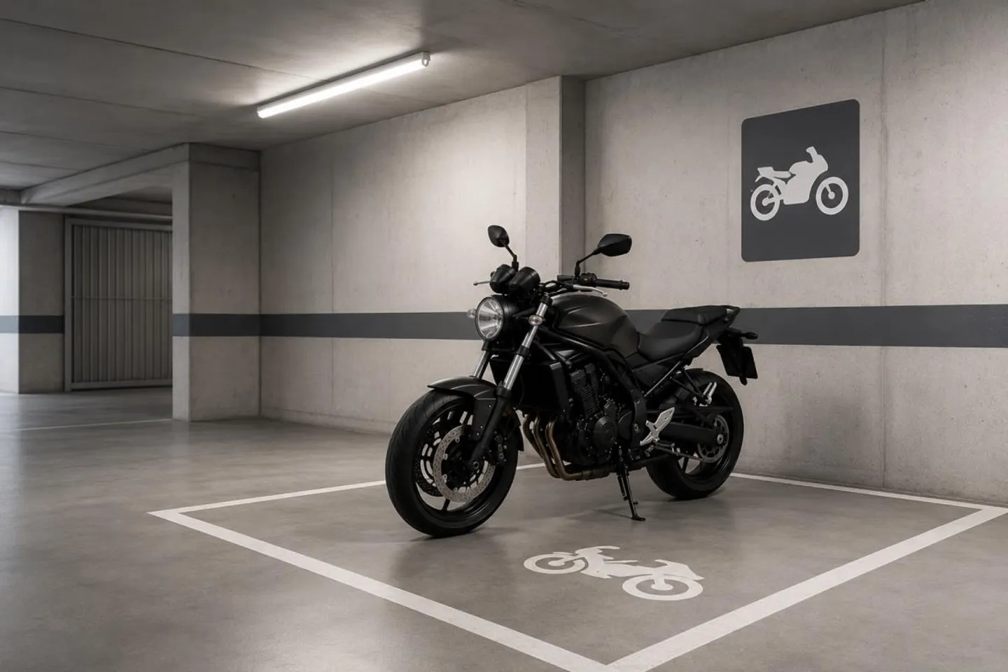 Espace de stationnement pour moto à louer ! - Photo 1 sur 1