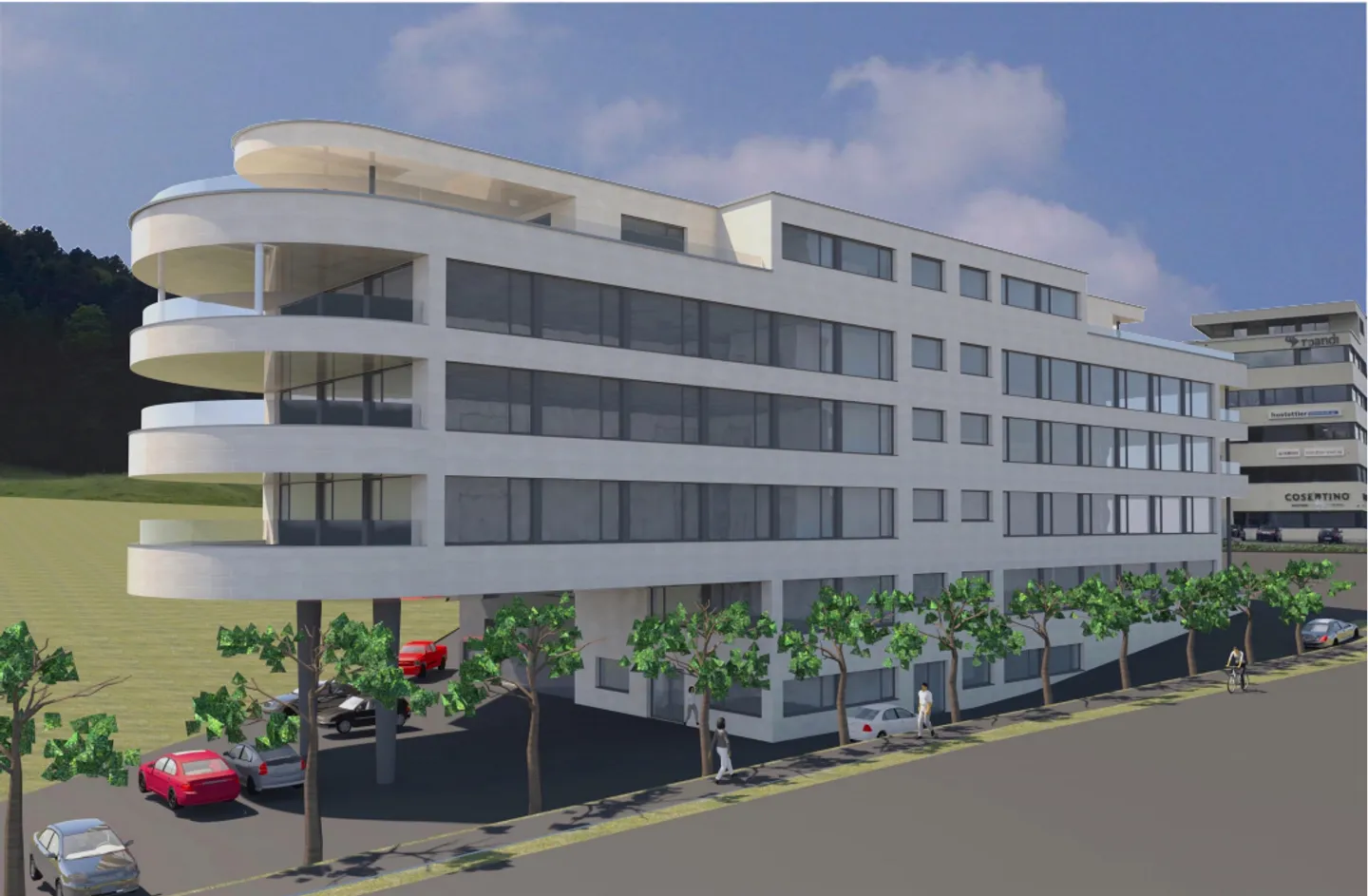 Immeuble neuf exclusif avec options uniques pour votre entreprise dans une zone commerciale florissante - Photo 1 sur 14