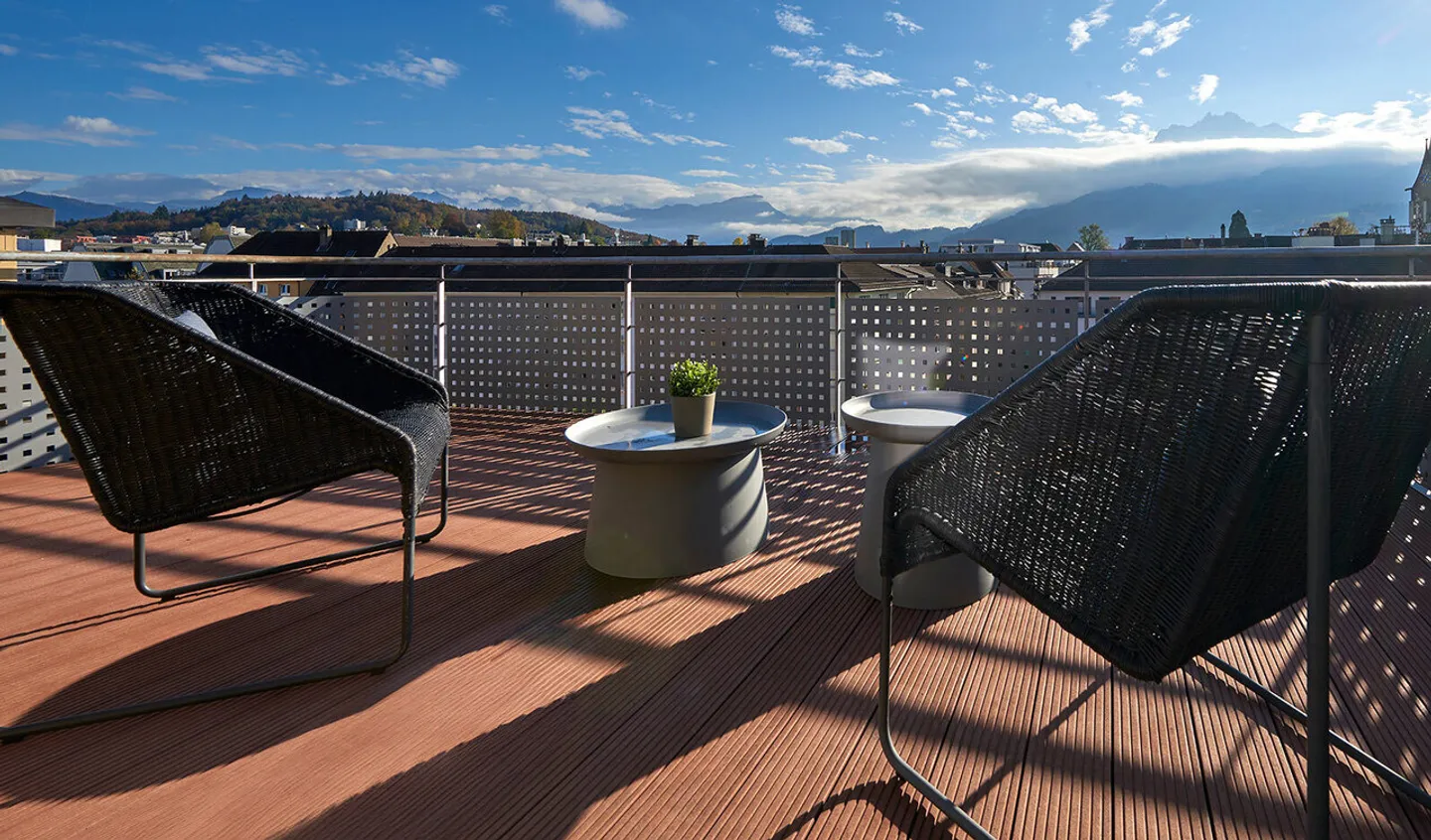 Exklusive Penthouse-Wohnung über den Dächern von Luzern - Foto 8 von 9