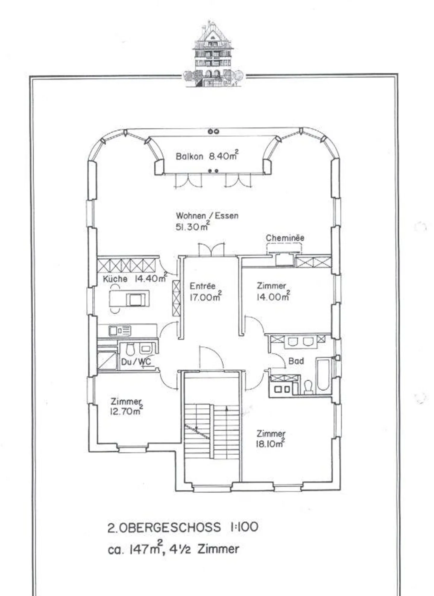 Exclusive 4.5 Room Apartment in Art Nouveau House on Rosenberg - Photo 13 of 13