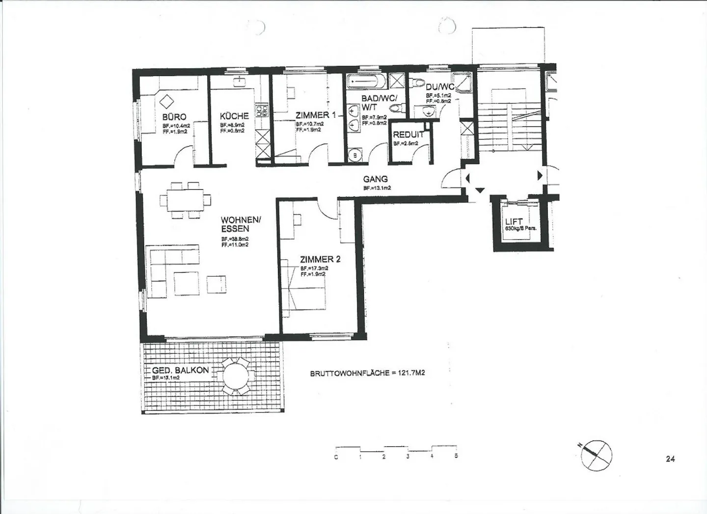 Bel appartement lumineux et calme de 4,5 pièces au centre de Hochdorf - Photo 11 sur 11
