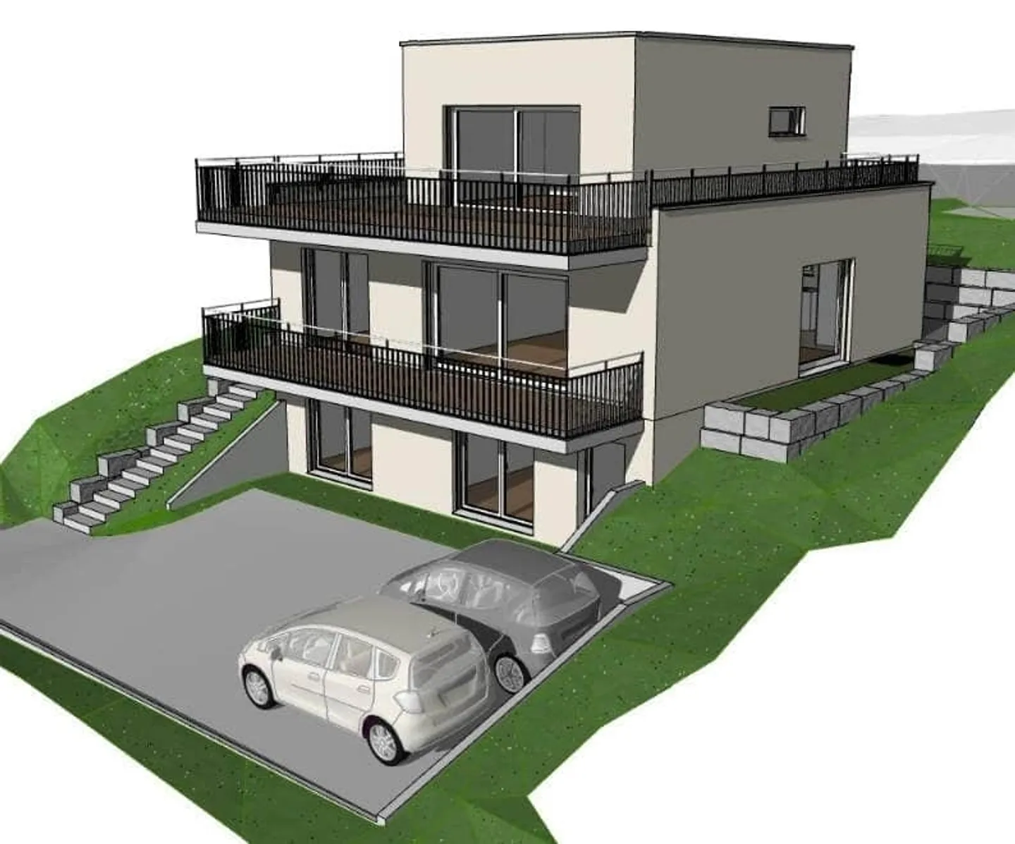 Maison familiale moderne avec vue - Photo 5 sur 6