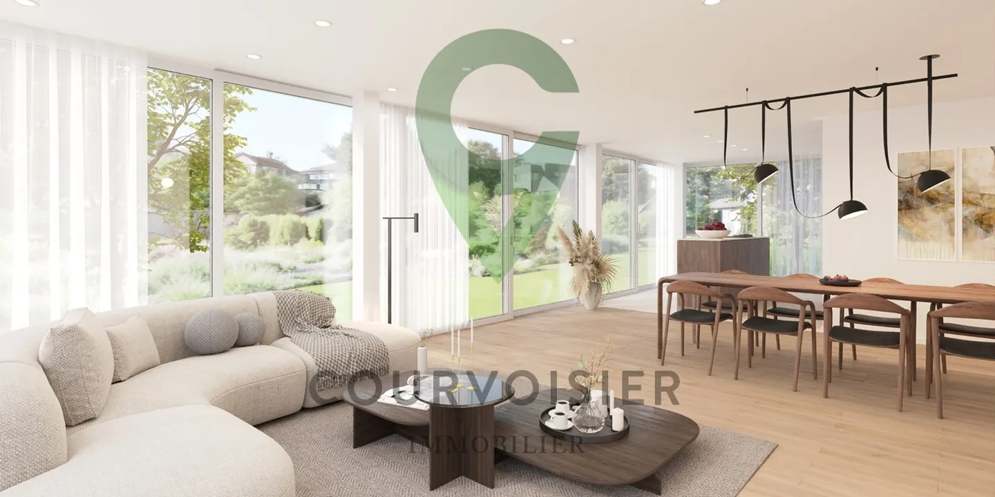 5.5 rooms on the ground floor with large private garden in Rolle - Photo 4 of 7