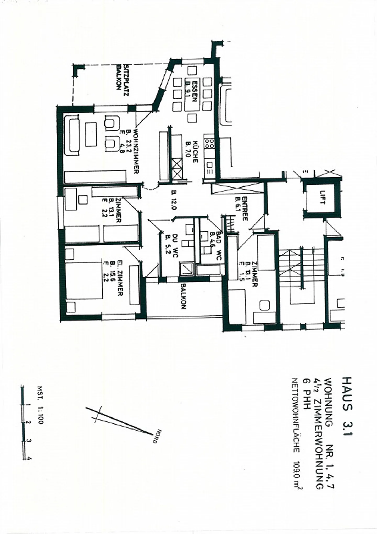 Ampio appartamento di 4,5 stanze al 2° piano - Foto 12 di 12