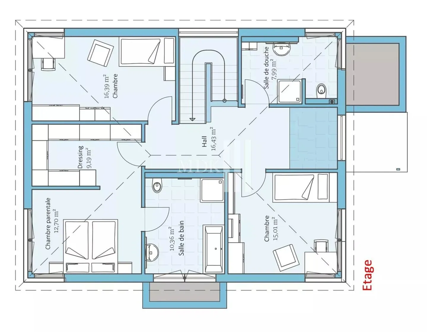 Magnificent 5.5-room villa on plan - Photo 5 of 5