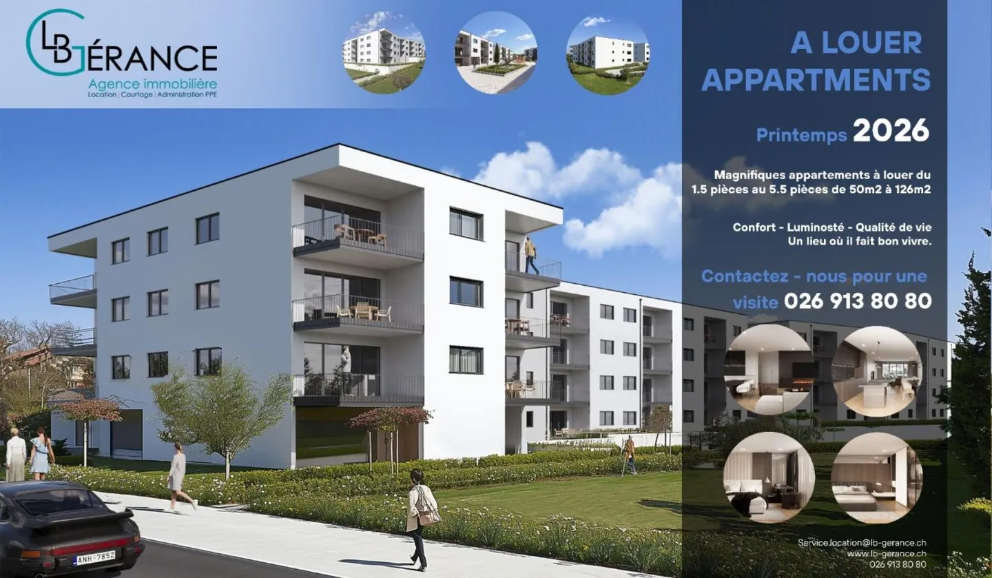 Nouvel appartement de 3,5 pièces au rez-de-chaussée à Farvagny - Photo 9 sur 11