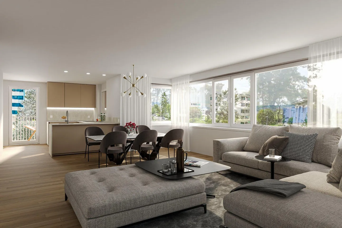 Nuova costruzione: Appartamento moderno di 3,5 locali con vista lago - Foto 1 di 4