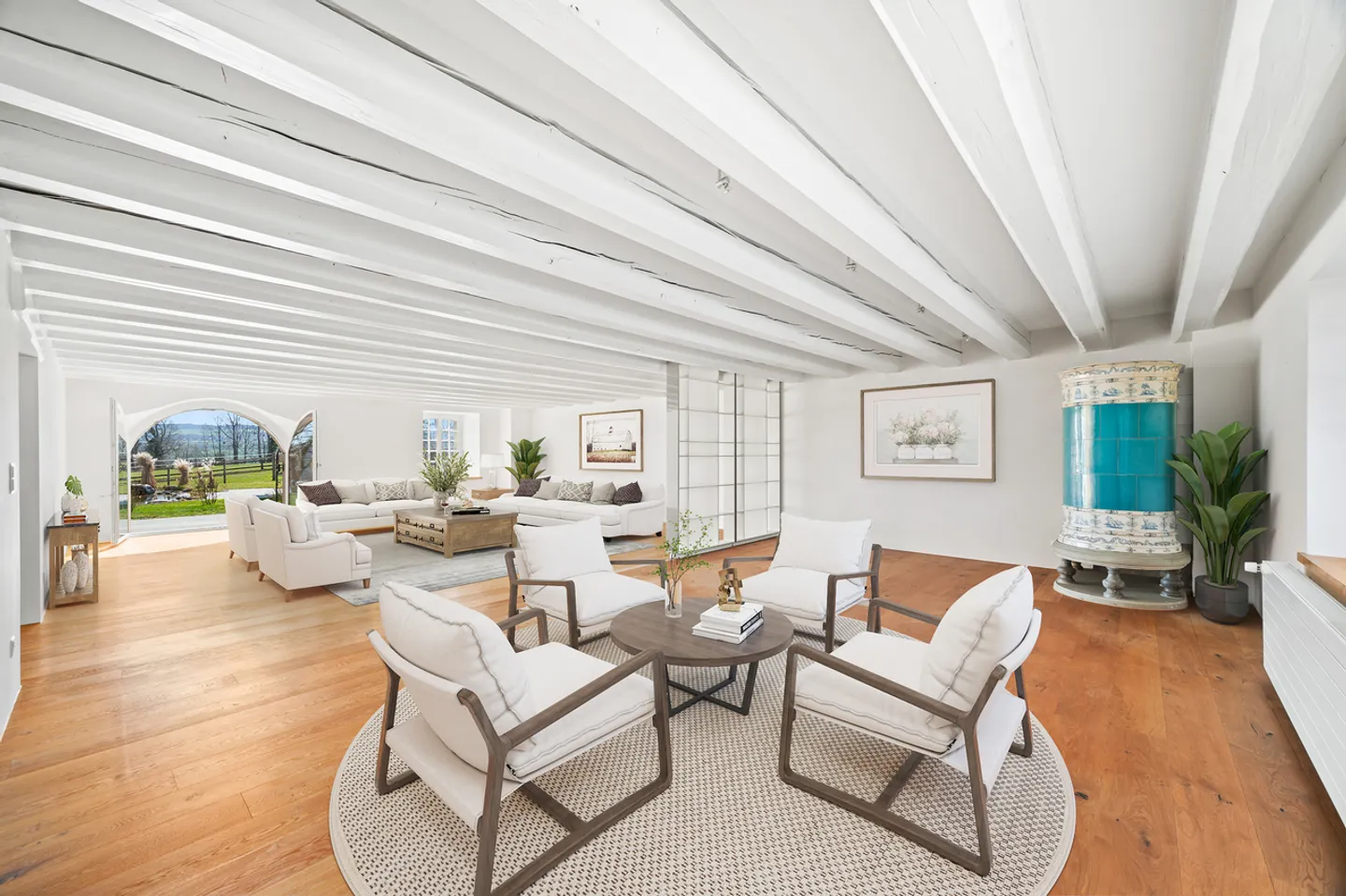 Splendide ferme rénovée avec piscine et installations équestres - Photo 4 sur 23