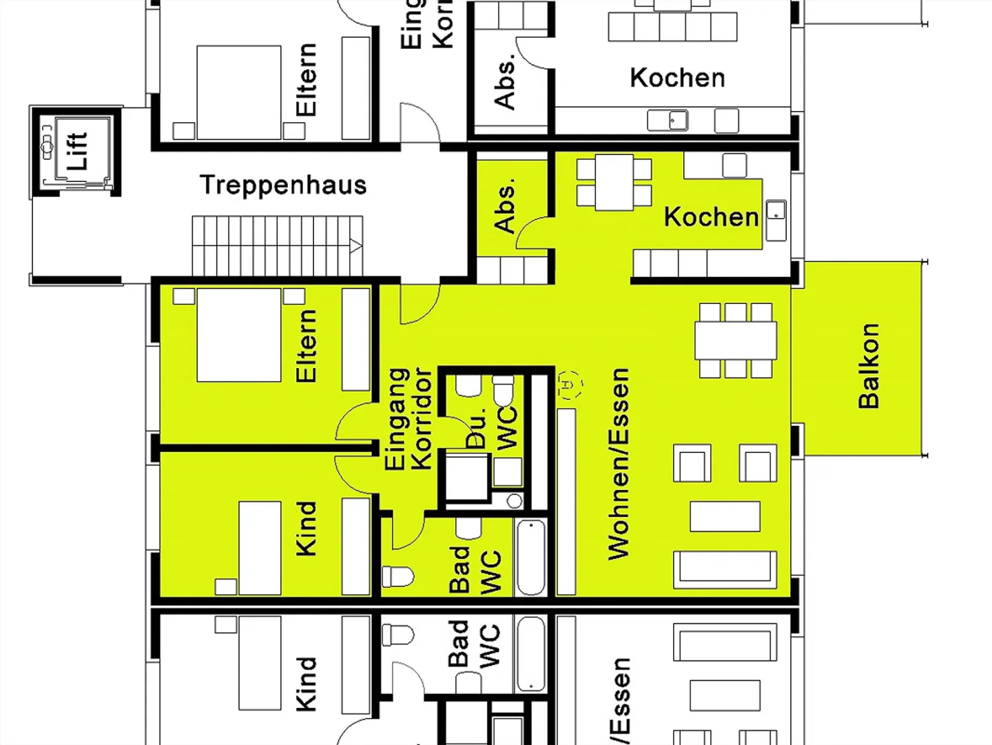Appartamento attraente di 3,5 stanze (proprietà standard) - Foto 7 di 7