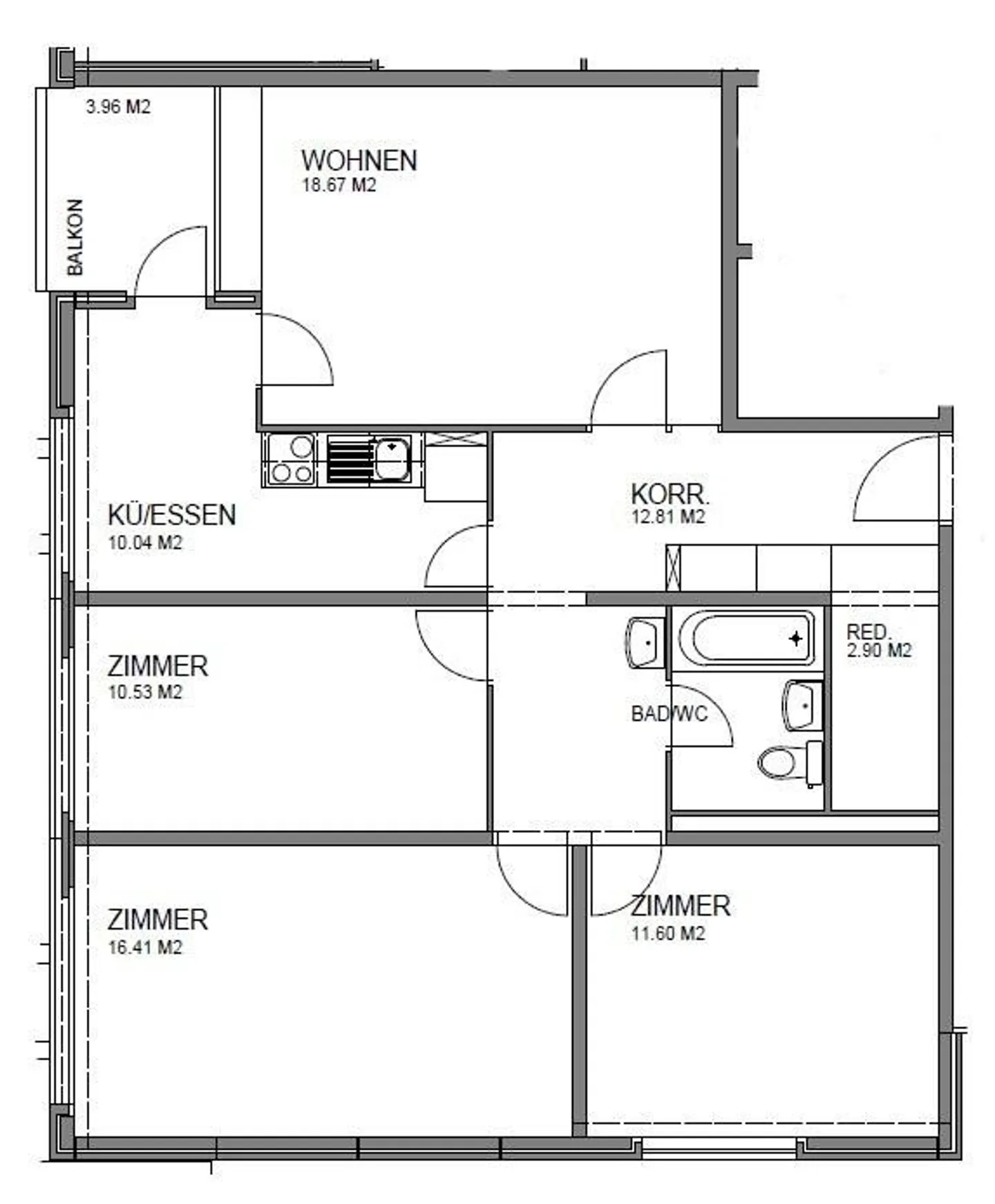 Helle 4.5-Zimmer-Wohnung - Foto 9 von 10