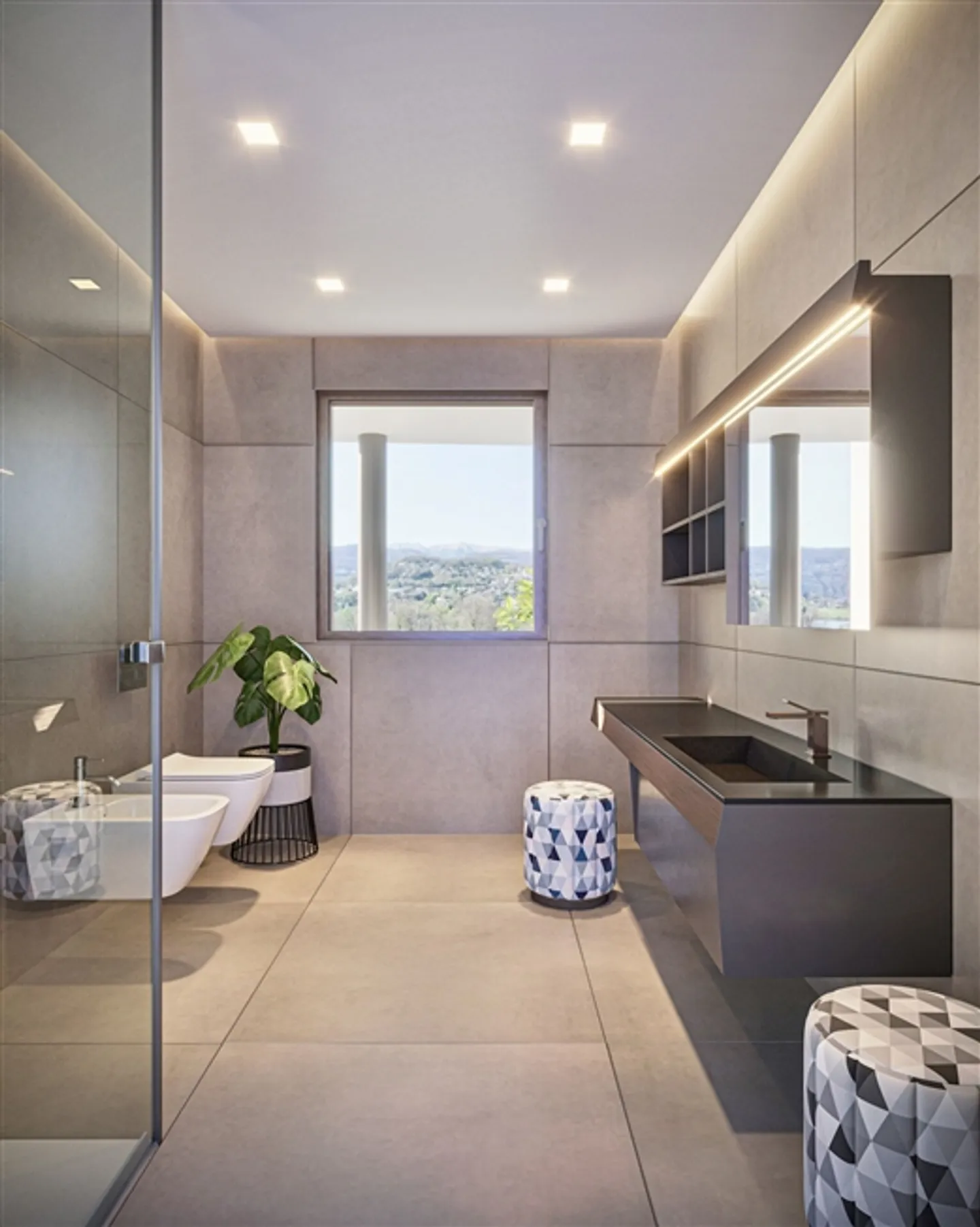 «Gentilino, Collina d'Oro Wohnung mit grosser Terrasse, ökologischer und nachhaltiger Neubau, 4.5 Zimmer» - Foto 2 di 2