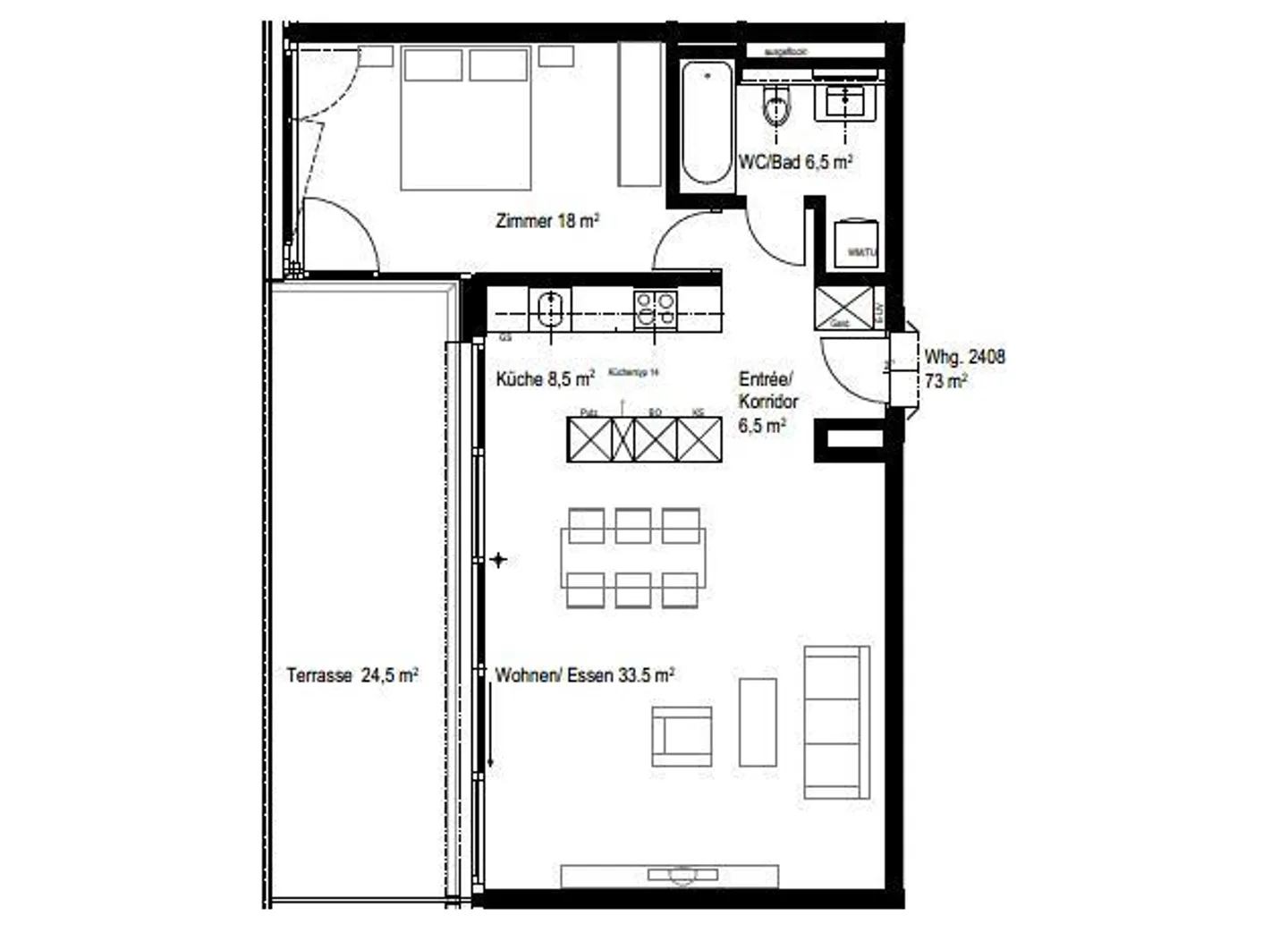 Votre nouveau chez-vous à Zurich appartement 2.5 pièces - Photo 7 sur 7