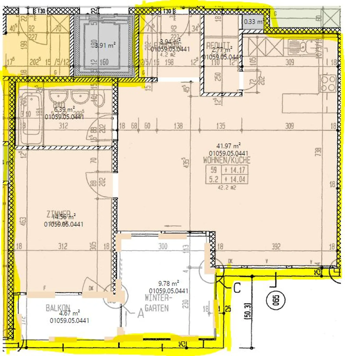 Glattparkwohnung mit Wintergarten - Foto 7 von 7