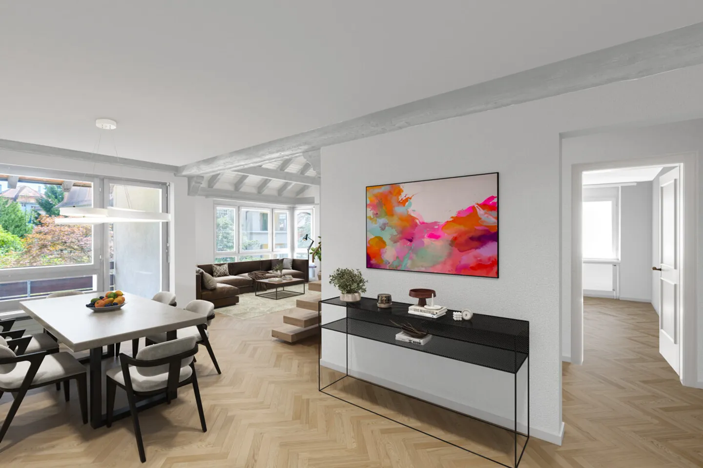 Zürich: Maisonette-Wohnung mit Umbaupotenzial und drei Aussenflächen - Foto 1 von 8