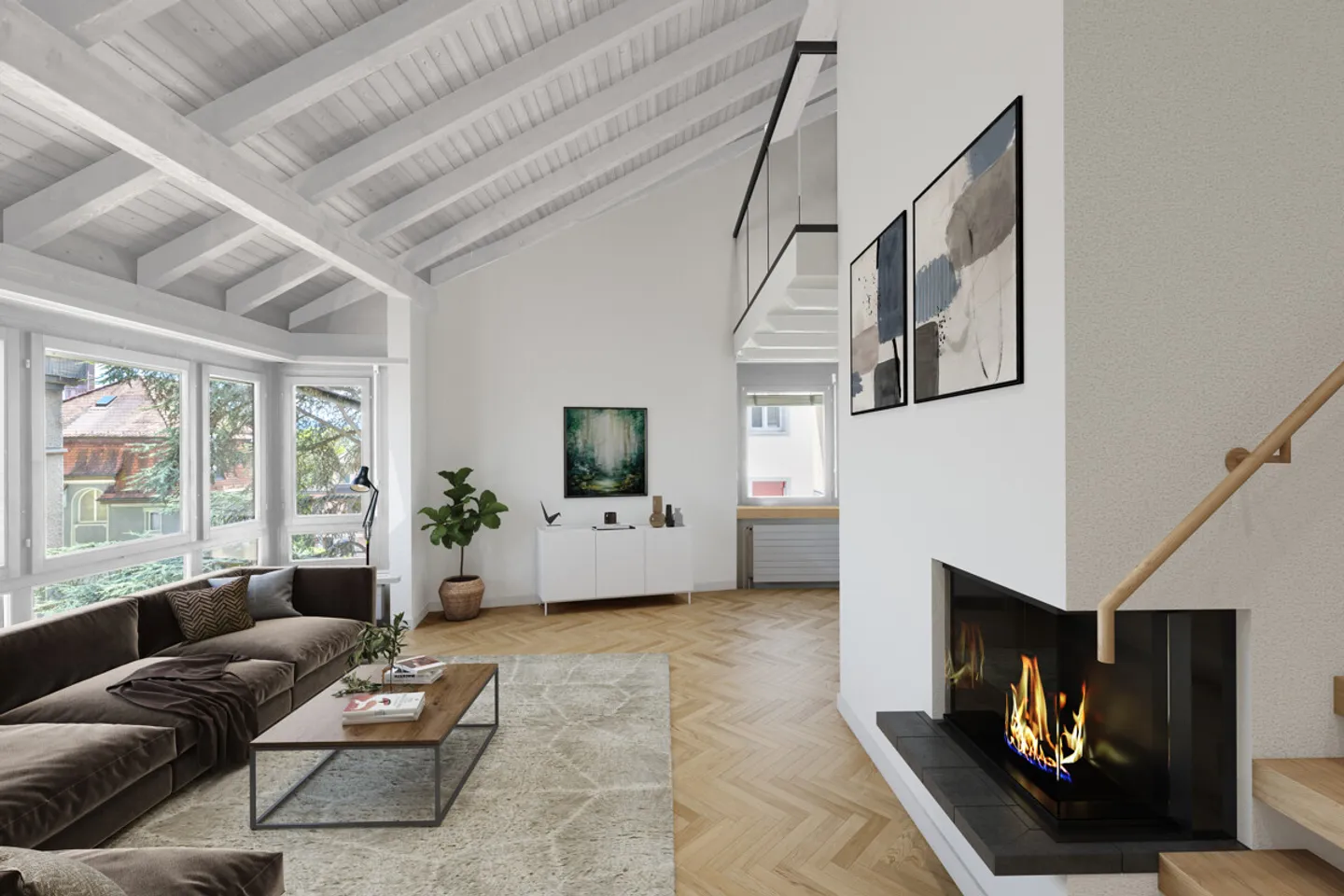 Zürich: Maisonette-Wohnung mit Umbaupotenzial und drei Aussenflächen - Foto 3 von 8