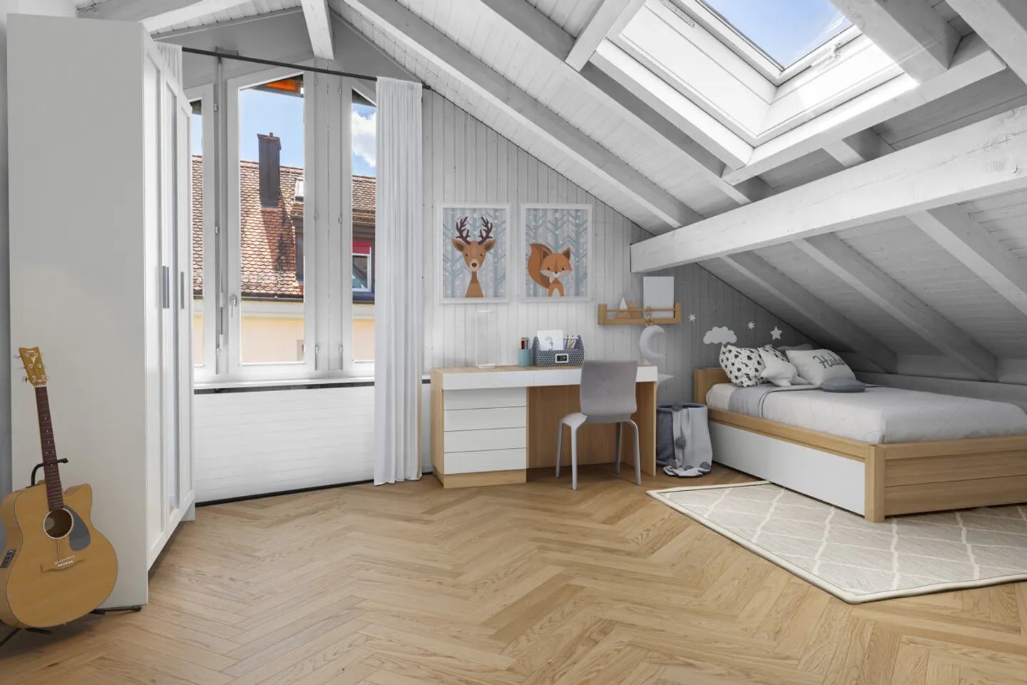 Zürich: Maisonette-Wohnung mit Umbaupotenzial und drei Aussenflächen - Foto 5 von 8