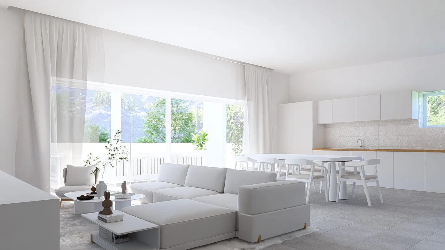 DACHGESCHOSS MIT GROSSER TERRASSE IN CAMA - Foto 6 von 8