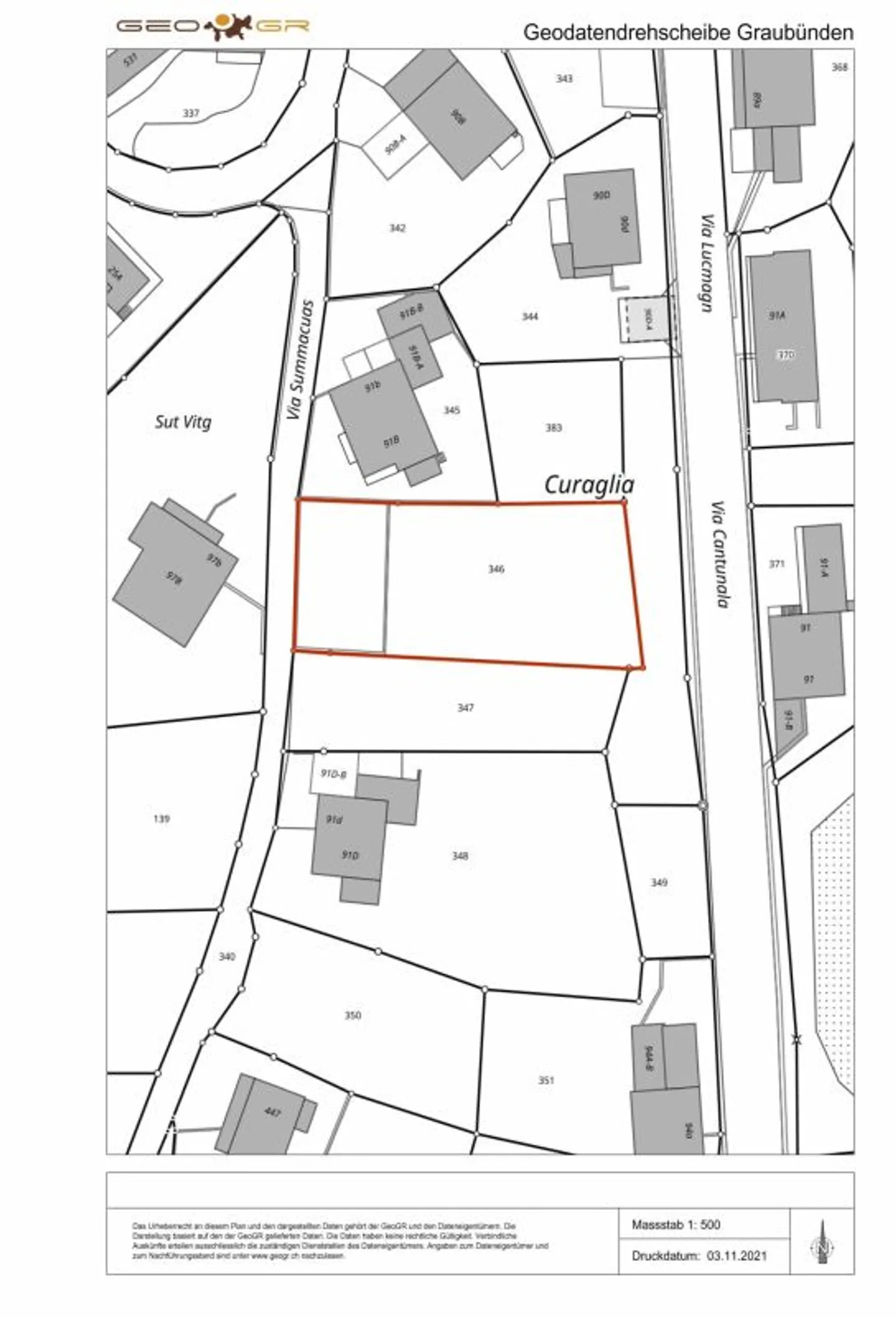 Bauland in Curaglia - Foto 7 von 7