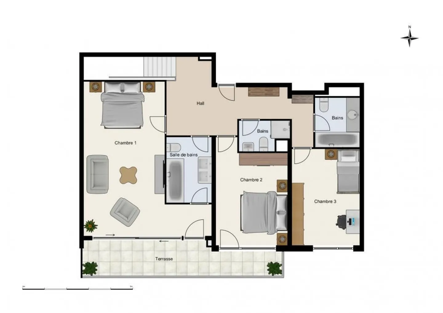 Geräumige Duplexwohnung in ruhiger und grüner Wohnanlage - Foto 7 von 13