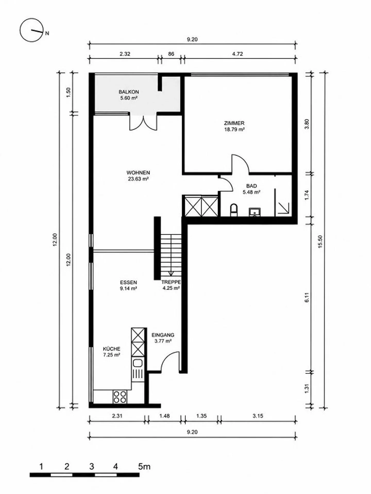 Stilvolle Maisonette-Wohnung in der Natur - Foto 10 von 10