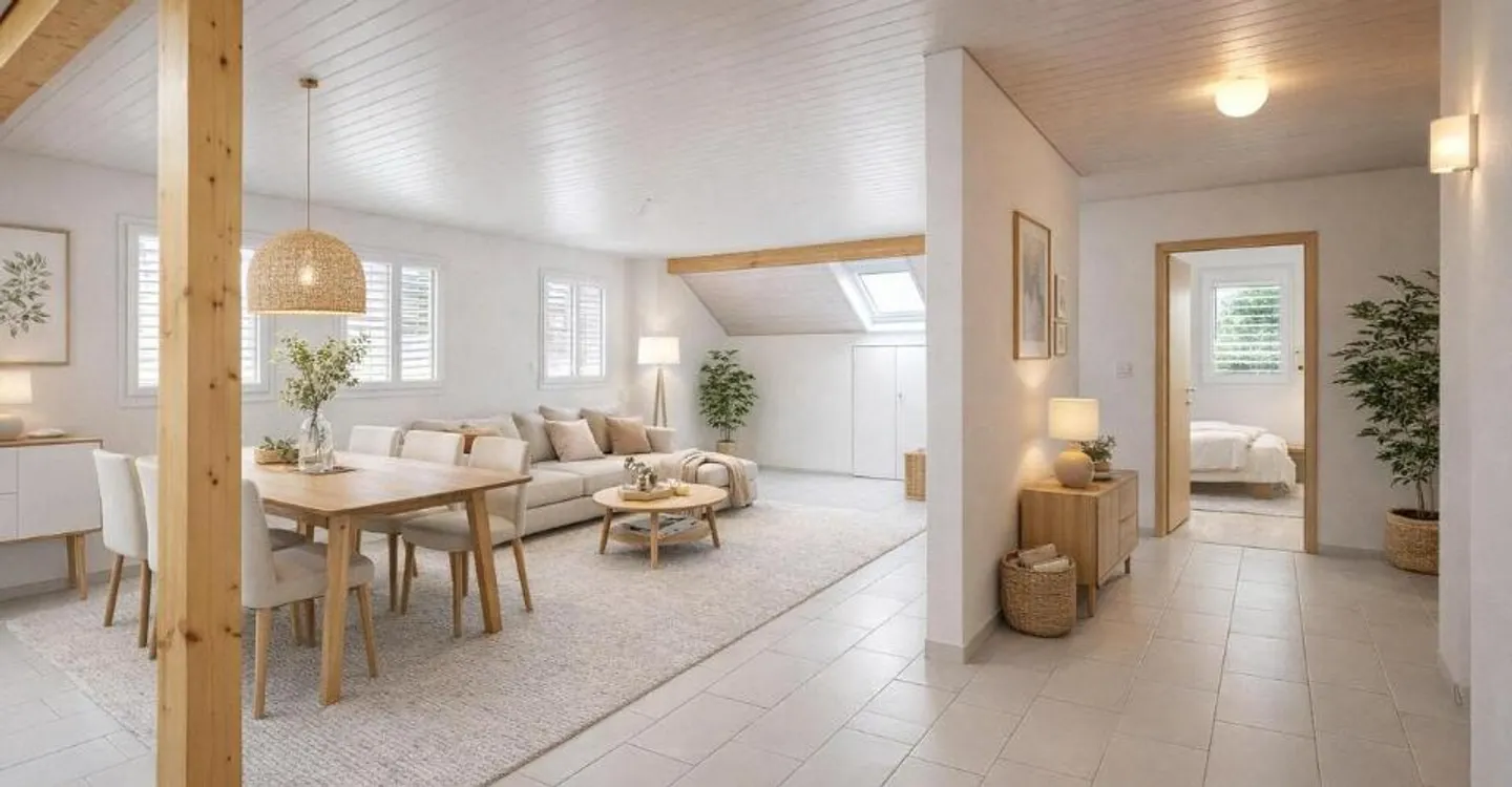 3.5-room apartment of 119 m2 with balcony in Chabrey / VD - Photo 1 of 13