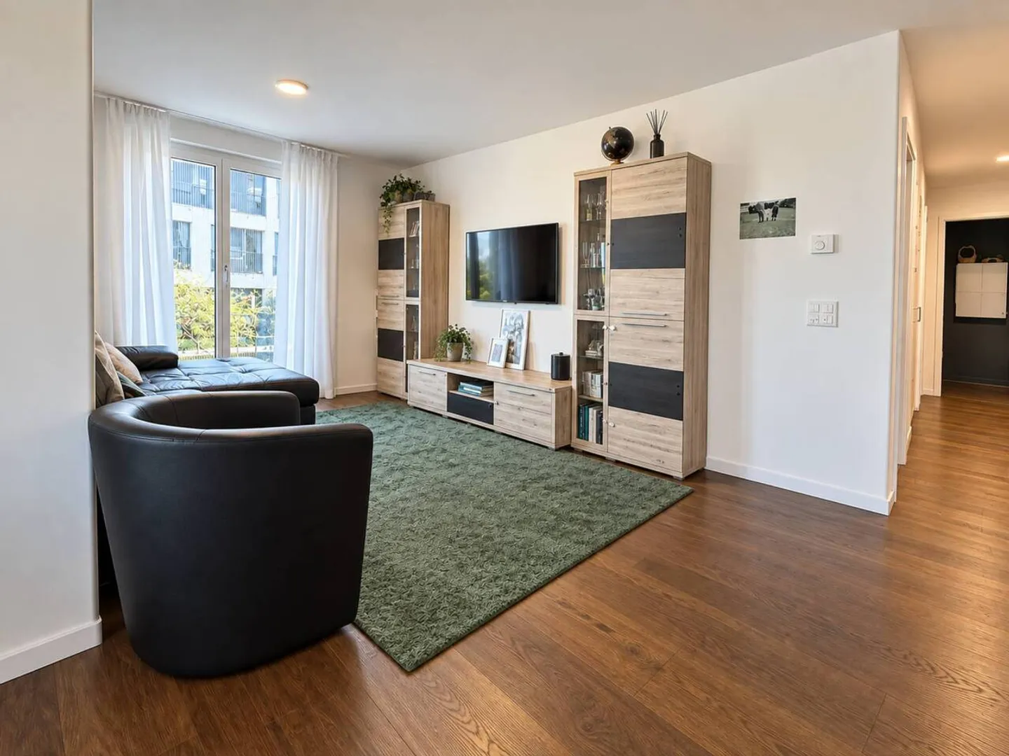Stunning 3.5-room apartment with panoramic view Eco-district of Gruvatiez, Orbe - Photo 4 of 13