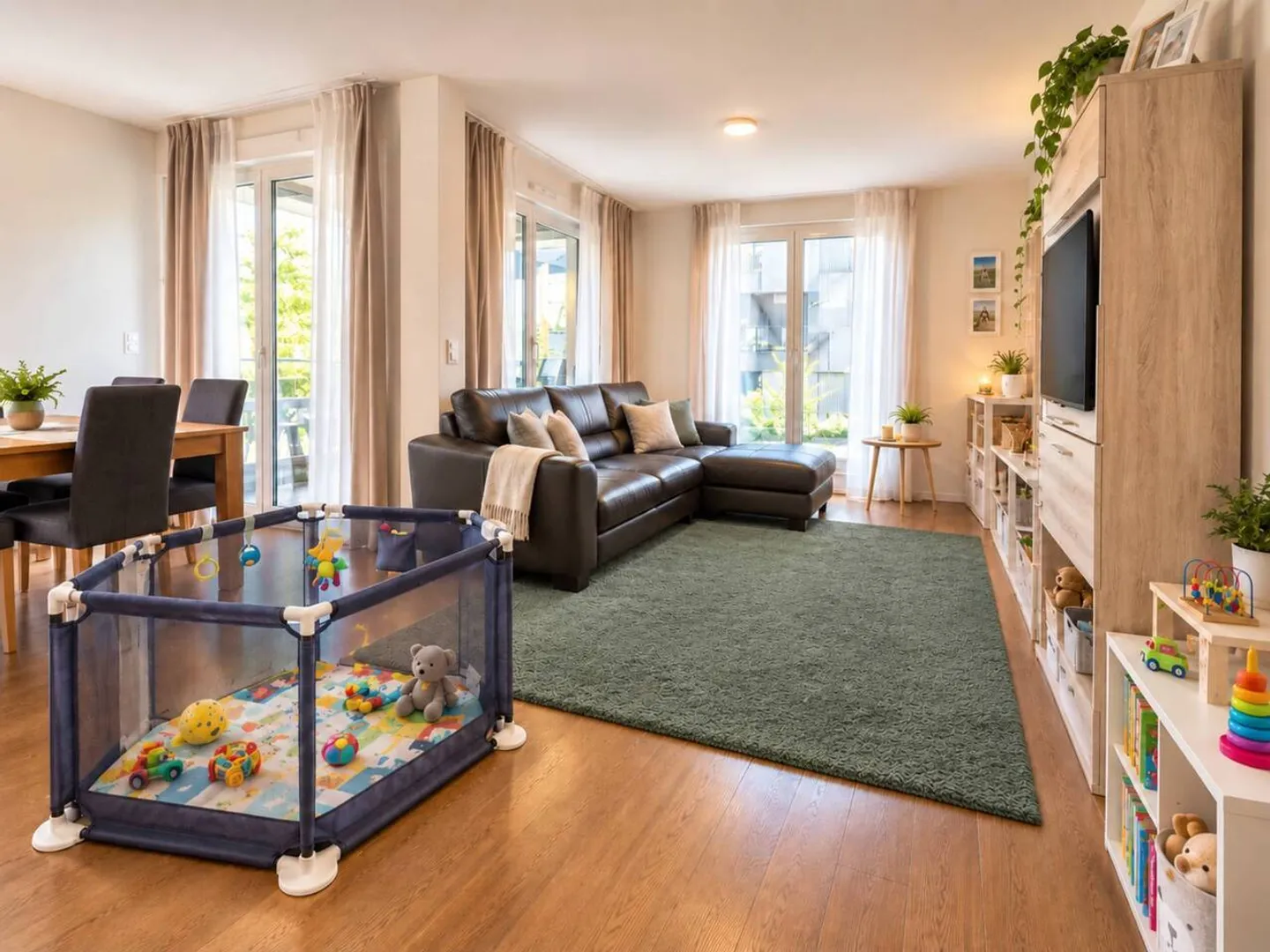 Stunning 3.5-room apartment with panoramic view Eco-district of Gruvatiez, Orbe - Photo 5 of 13