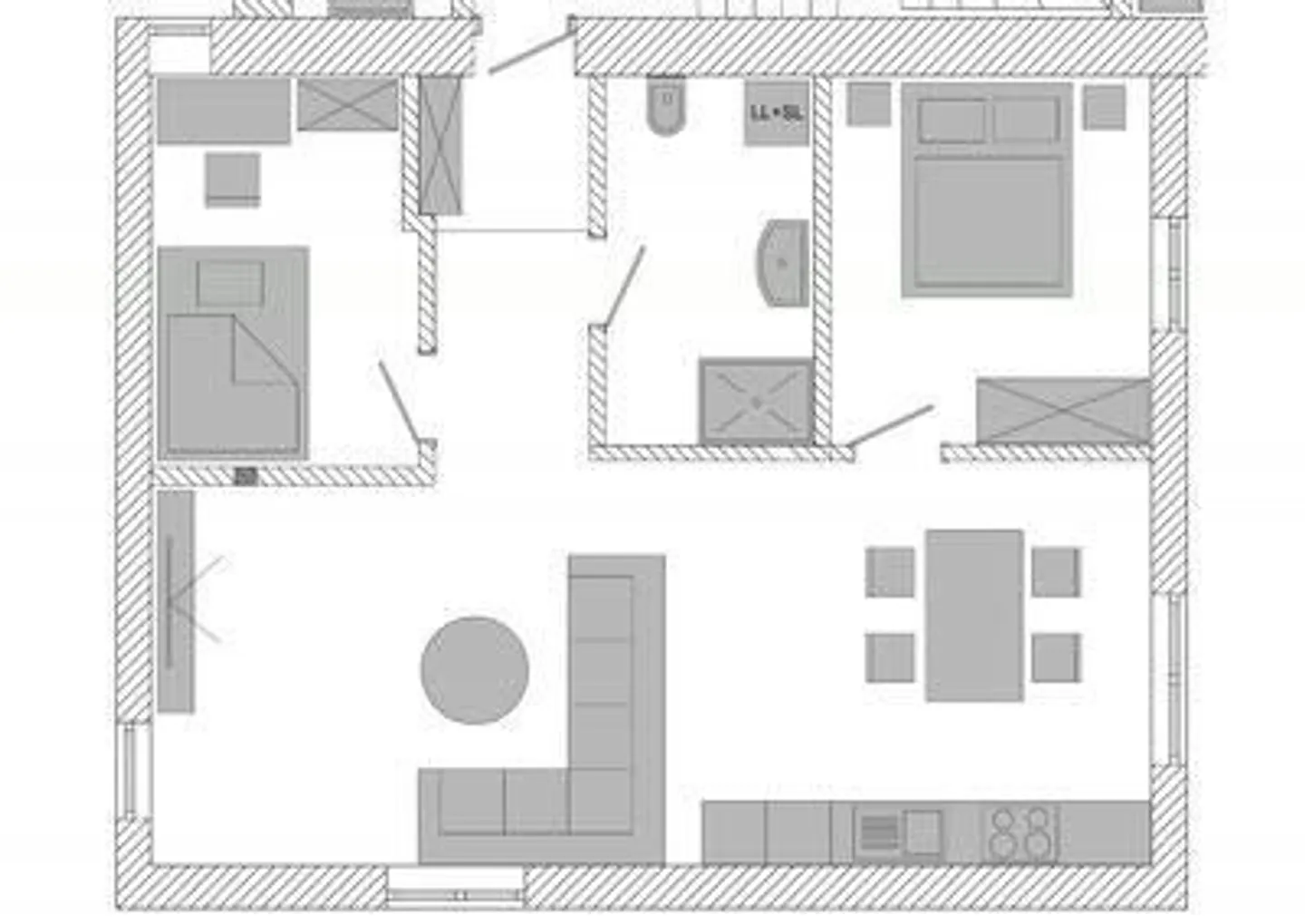 Renovated 3.5-room apartment with 2 bedrooms on the 1st floor - Photo 5 of 5