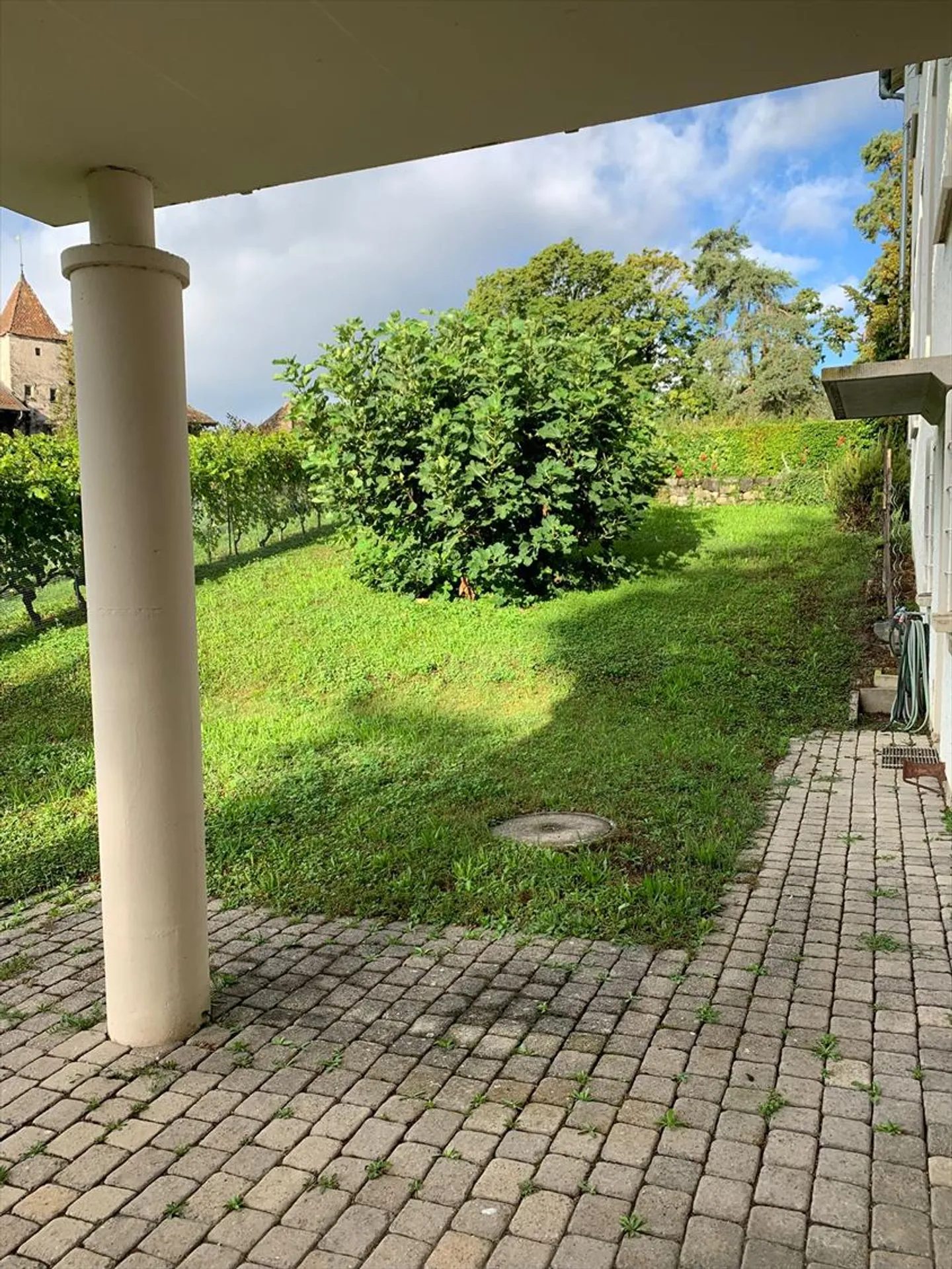 Schönes Apartment in einer ruhigen und grünen Umgebung mit Terrasse und Garten - Foto 7 von 8