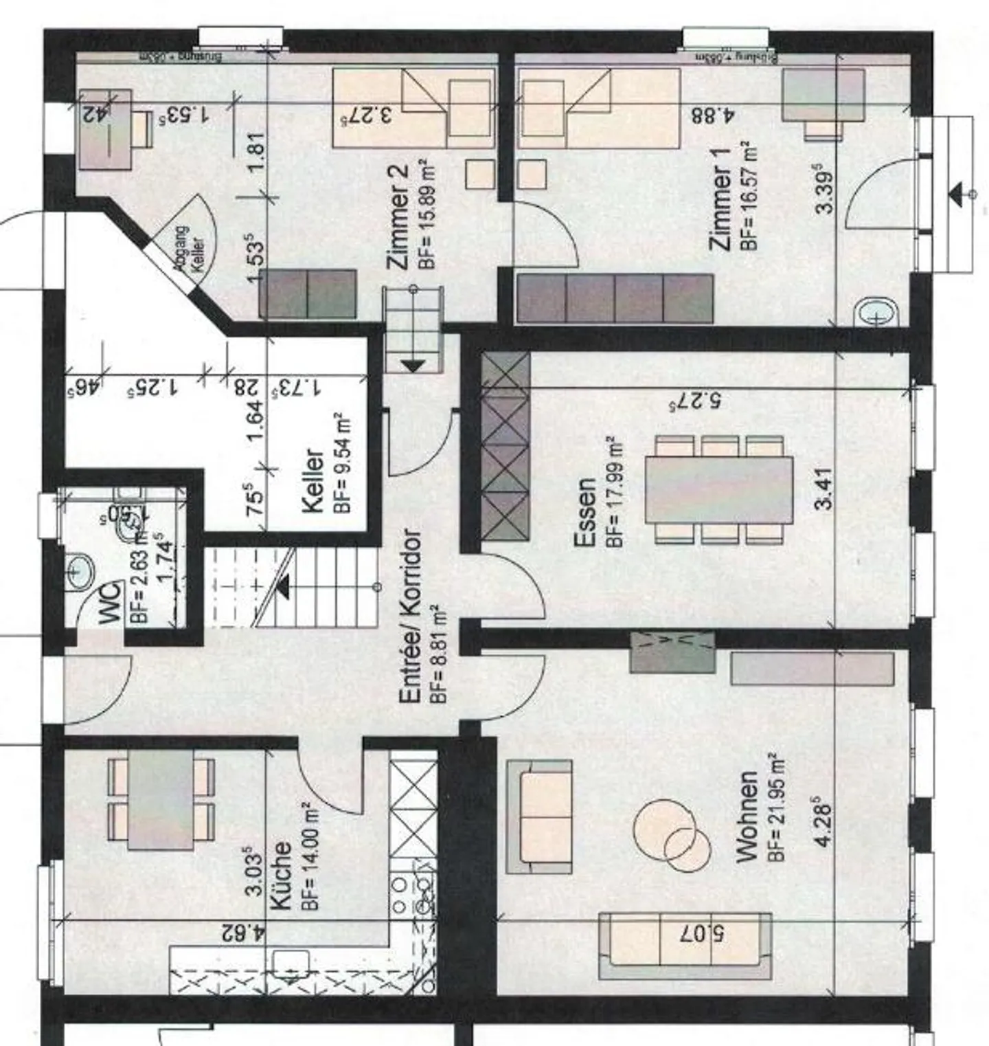 Maison jumelée spacieuse de 5,5 pièces à louer à Biessenhofen - Photo 10 sur 11