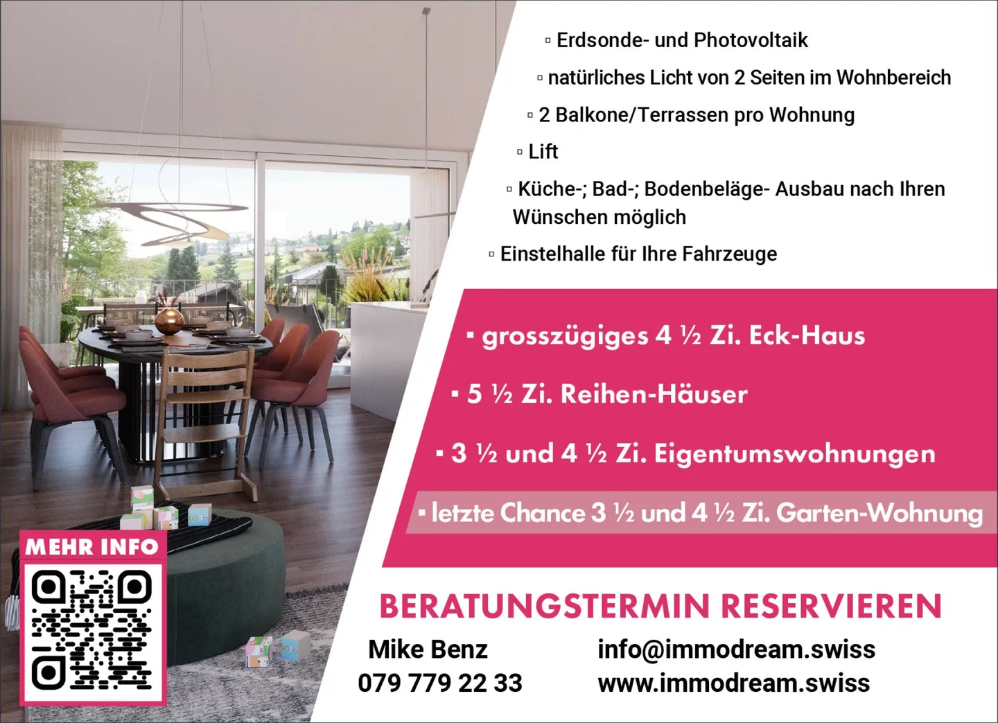 NOUVEAU BÂTIMENT Appartement 4 ½ pièces attrayant et moderne - Photo 1 sur 7