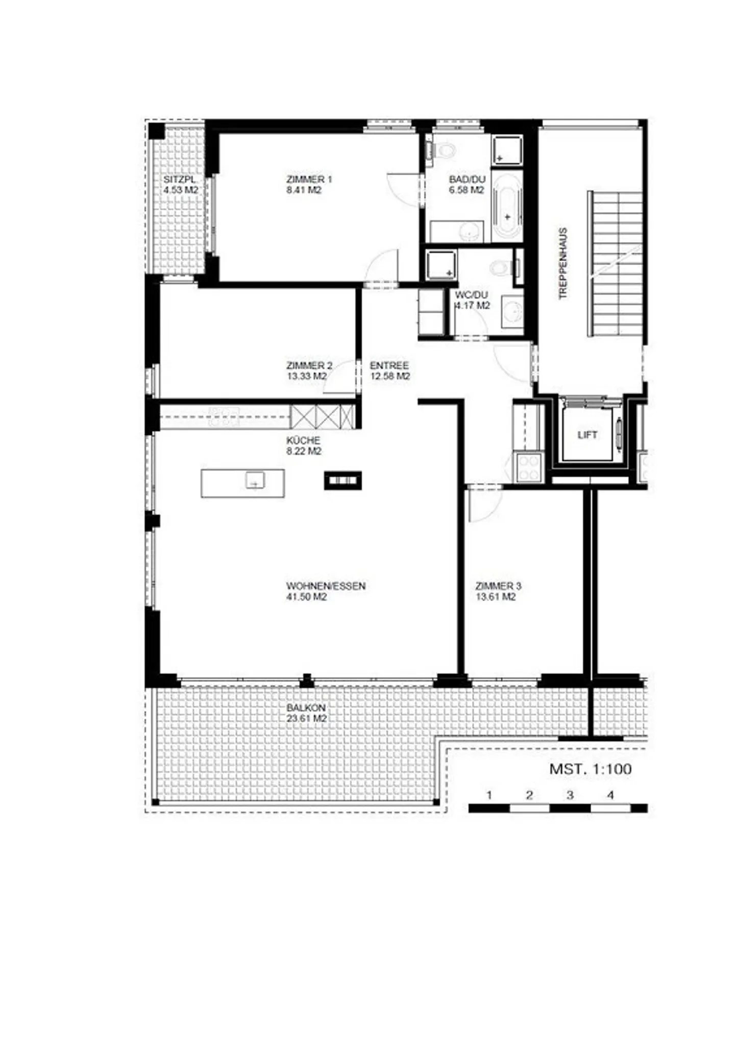 Moderne Wohnung mit sonnigem Balkon - Foto 10 von 10