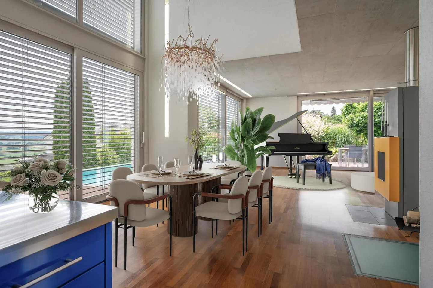 Villa architettonica con panorama e piscina a sfioro - dove architettura, natura e comfort si incontrano - Foto 7 di 30