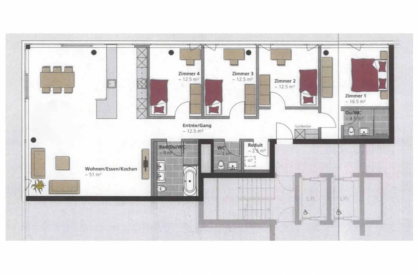 Exclusive 5.5-room apartment on the 14th floor with a panoramic view of Lake Constance - Photo 18 of 18