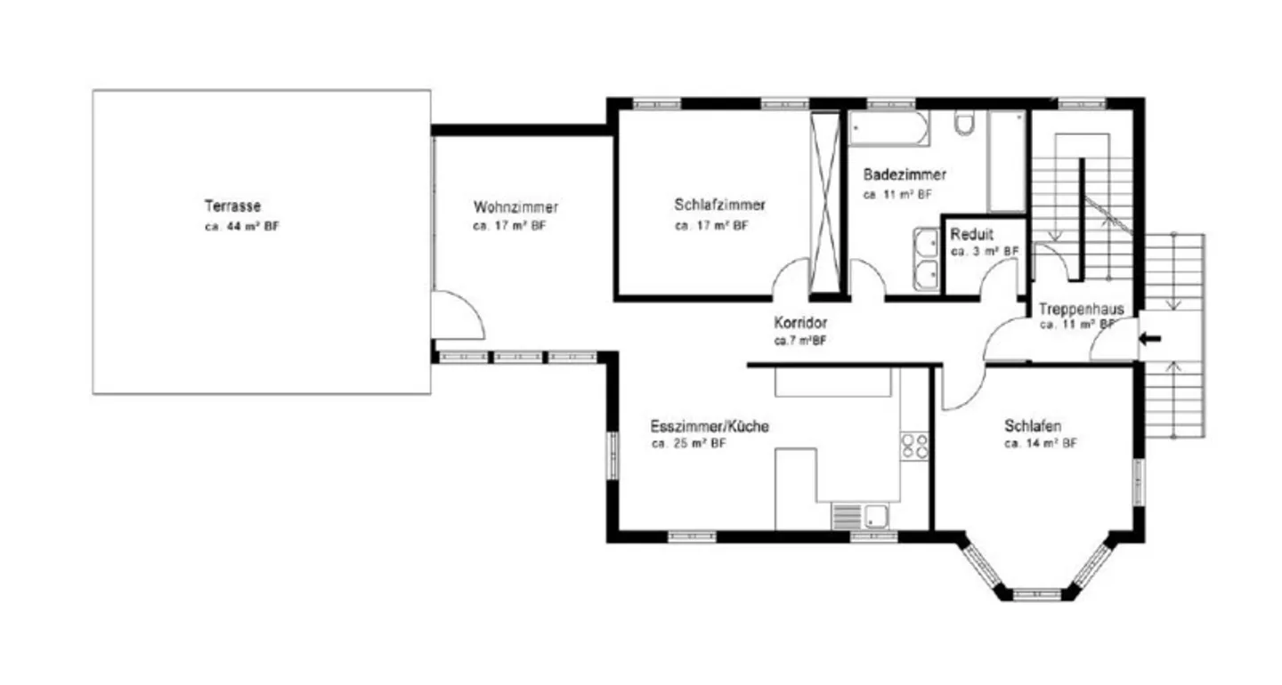 APPARTEMENT 3½ PIÈCES À BALLWIL (LU), MEUBLÉ, TEMPORAIRE - Photo 7 sur 10