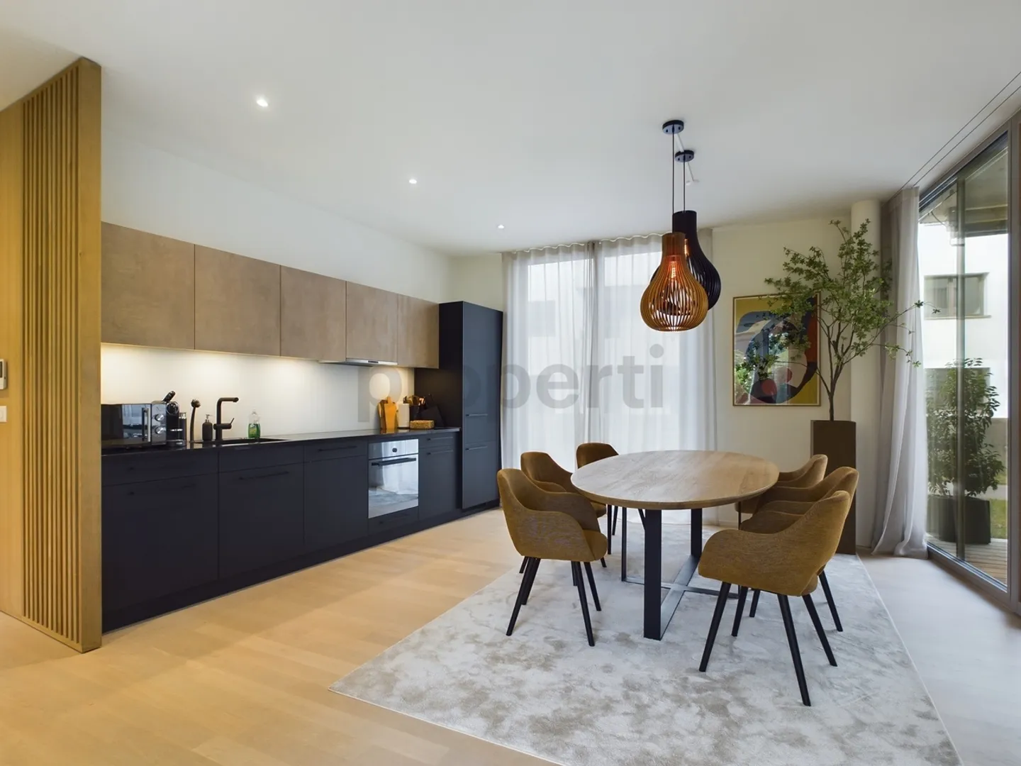 Appartamento esclusivo, completamente attrezzato di 2,5 stanze con giardino e loggia a Basilea - Foto 2 di 10