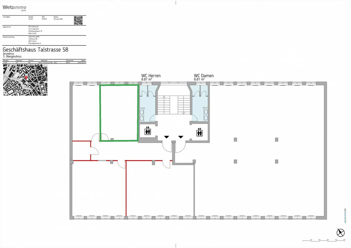 Single Office in a Representative Commercial Building Near Paradeplatz - Photo 4 of 7