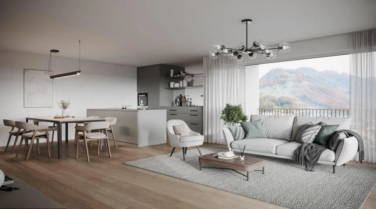 3.5 Room New Apartment No. 1 on the Ground Floor, 117m2, CHF 685,000.00 - Photo 3 of 13