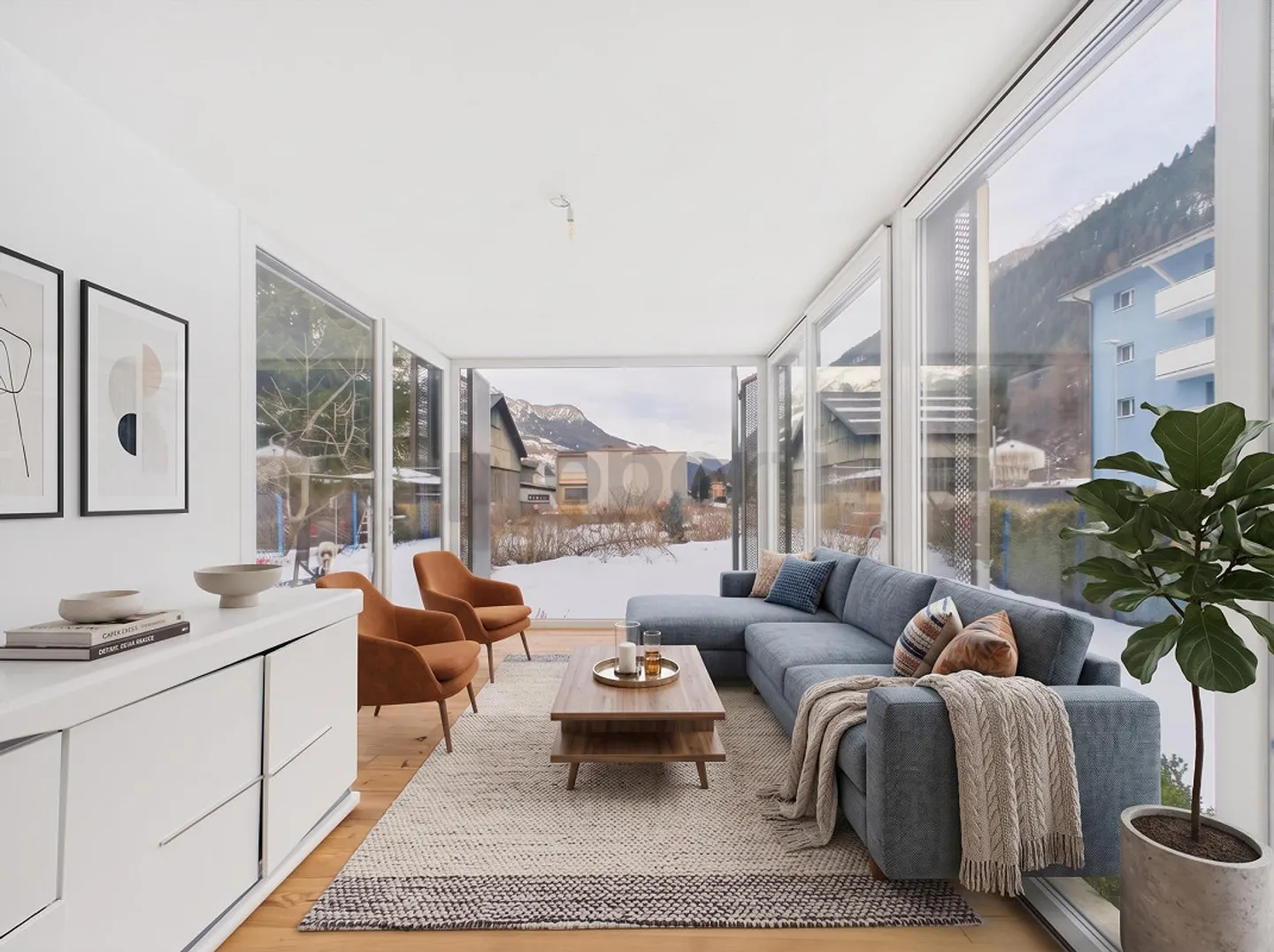 Semi-Detached House (3.5 rooms + 5.5 rooms) with mountain views... - Photo 10 of 19