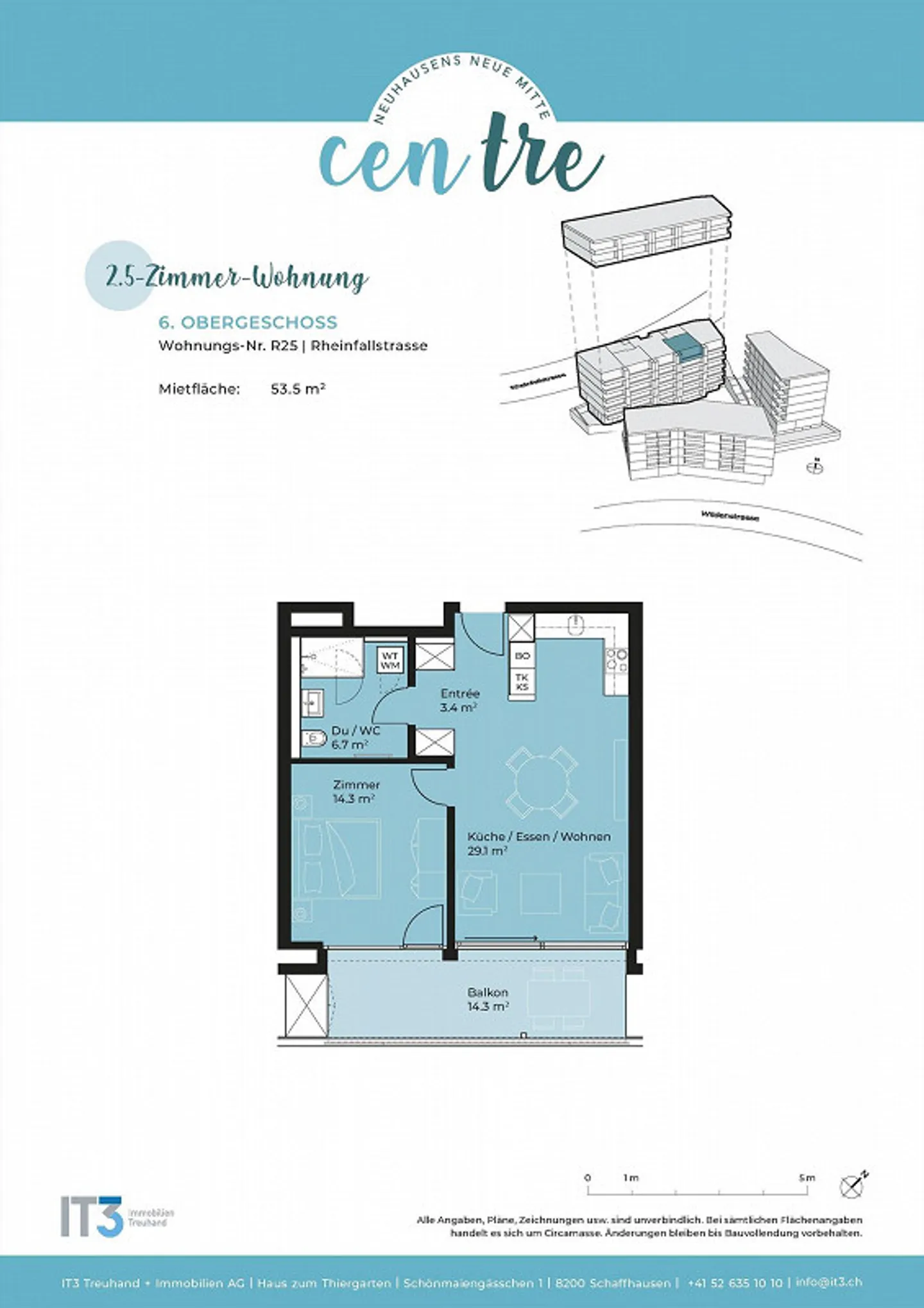 Moderno appartamento di 2,5 stanze a Neuhausen! - Foto 10 di 10
