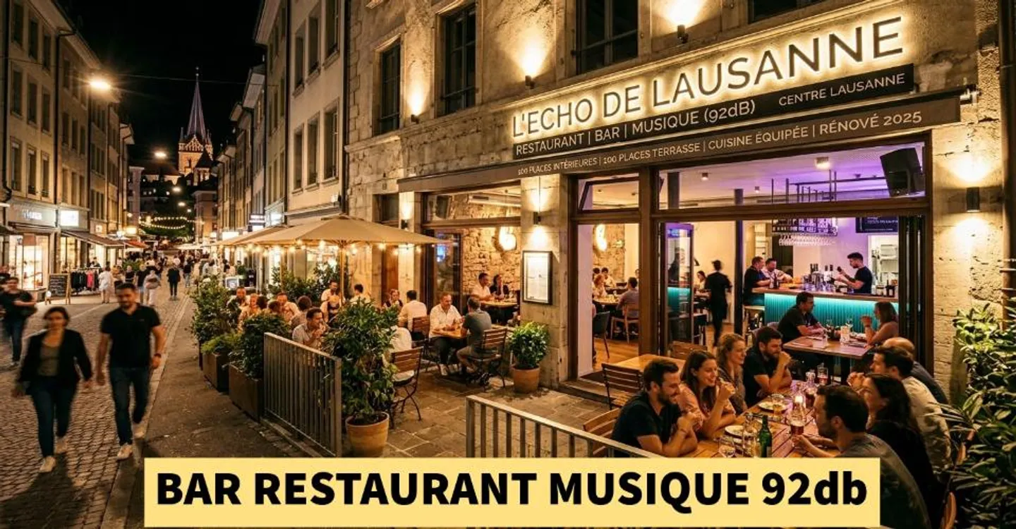 Lausanne Centre Bar Restaurant Musique 92db A Vendre - Foto 1 di 1