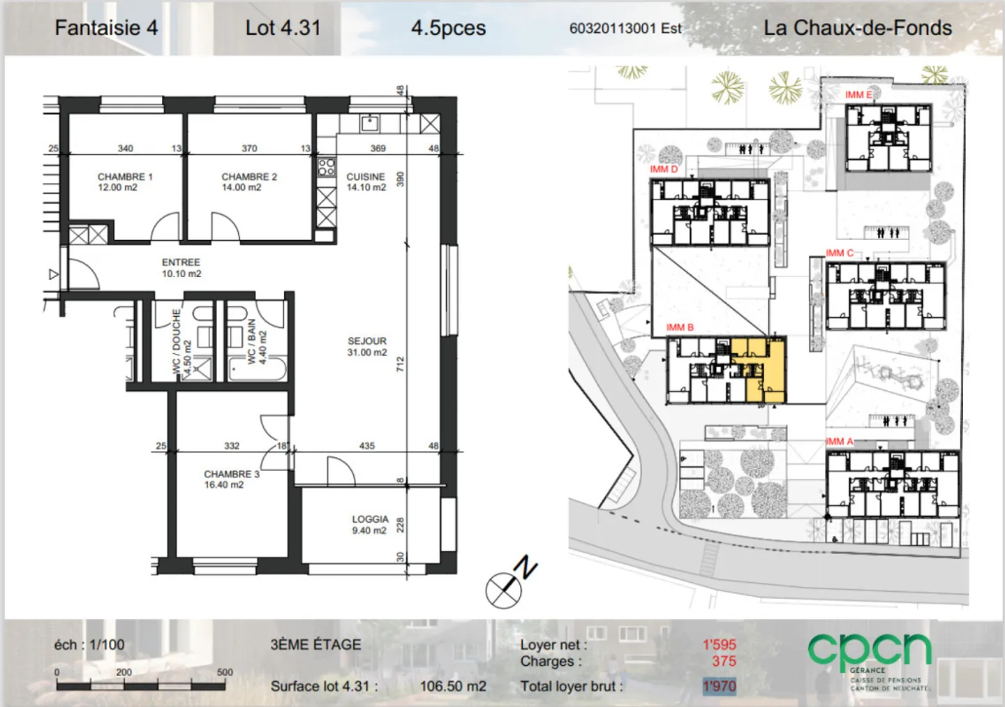 Very nice 4.5-room apartment completely new with balcony-loggia - Photo 11 of 12