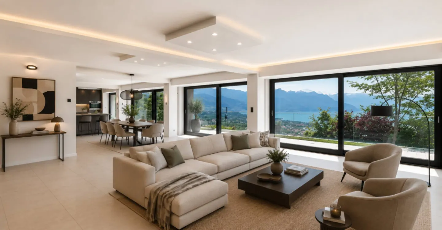 Villa contemporaine au calme avec une vue époustouflante - Photo 2 of 9