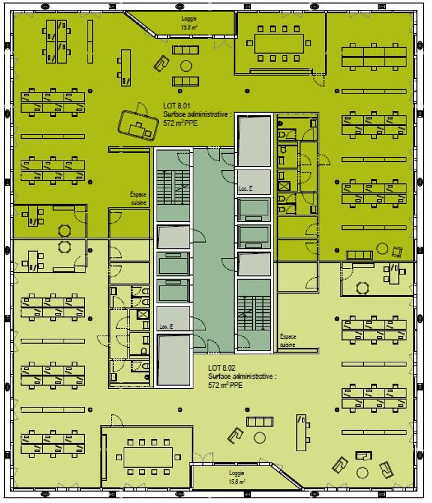 À vendre, nouveaux espaces de bureau - Green Village - Photo 9 sur 9